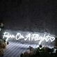 Fajnn On A Flight White Neon Sign