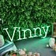 Vinny Green Neon Sign