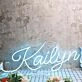 Kailyn Blue Neon Sign