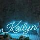 Kailyn Blue Neon Sign
