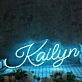Kailyn Blue Neon Sign