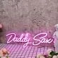 Daddy Sax Pink Neon Sign