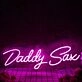 Daddy Sax Pink Neon Sign