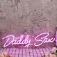 Daddy Sax Pink Neon Sign