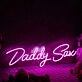 Daddy Sax Pink Neon Sign