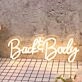 Back And Body Yellow Neon Sign