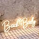 Back And Body Yellow Neon Sign