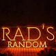 Rad's Random Orange Neon Sign