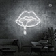 Biting Lip Neon Sign