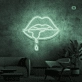 Biting Lip Neon Sign