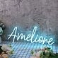 Amelione Blue Neon Sign