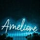 Amelione Blue Neon Sign