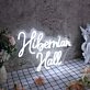 Hibernian Hall White Neon Sign