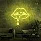 Biting Lip Neon Sign