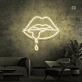 Biting Lip Neon Sign