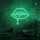 Biting Lip Neon Sign
