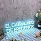 El Catrachito De Frederick Blue Neon Sign