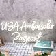 USA Ambassador Pageant White Neon Sign