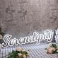 Serendipity White Neon Sign