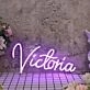 Victoria Purple Neon Sign