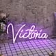Victoria Purple Neon Sign