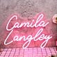 Camila Langley Red Neon Sign