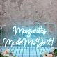 Margaritas Made Me Do It Blue Neon Sign