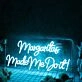 Margaritas Made Me Do It Blue Neon Sign