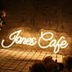 Jones Cafe Yellow Neon Sign