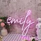 Emily Pink Neon Sign