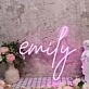 Emily Pink Neon Sign