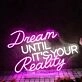 Dream Until It Is Your Reality Custom Neon Sign