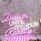 Dream Until It Is Your Reality Custom Neon Sign