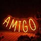 Amigo Orange Neon Sign