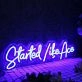 Started Like Ace Blue Neon Sign