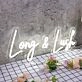 Long And Lash White Neon Sign