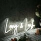 Long And Lash White Neon Sign