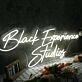 Black Experience Studios White Neon Sign