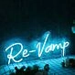 Re-Vamp Blue Neon Sign