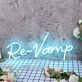 Re-Vamp Blue Neon Sign
