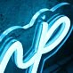 Re-Vamp Blue Neon Sign