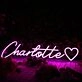 Chartotte Pink Neon Sign