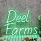 Deel Farms Green Neon Sign
