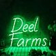 Deel Farms Green Neon Sign