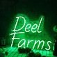 Deel Farms Green Neon Sign