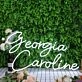 Georgia Caroline White Neon Sign