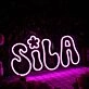 Sila Purple Neon Sign