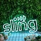 Sling Blue Neon Sign