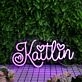 Kaitlin Dark Purple Neon Sign