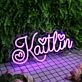 Kaitlin Dark Purple Neon Sign
